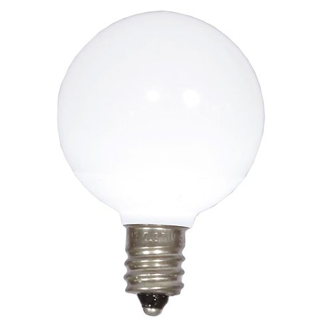 VICKERMAN G40 Ceramic LED Cool White Bulb with E12 Nickel Base 25 per Bag XLEDCG45-25